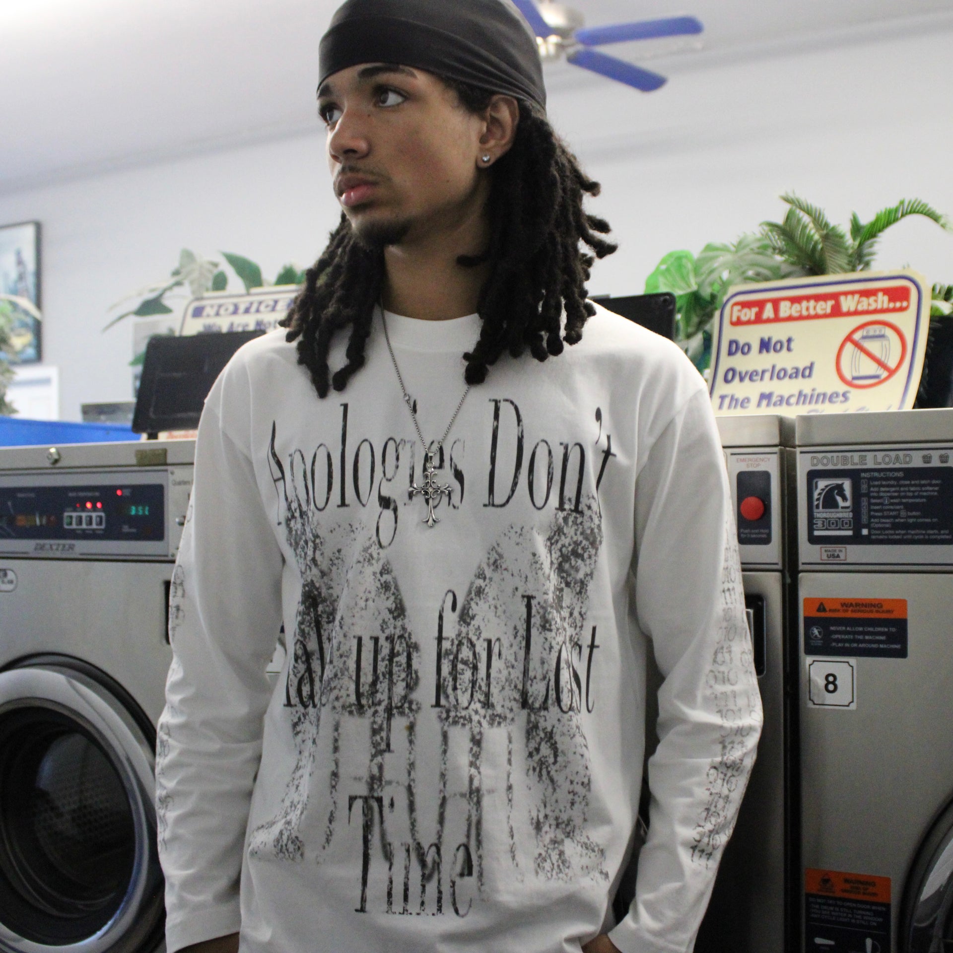 "apologies don't make up for lost time" longsleeve